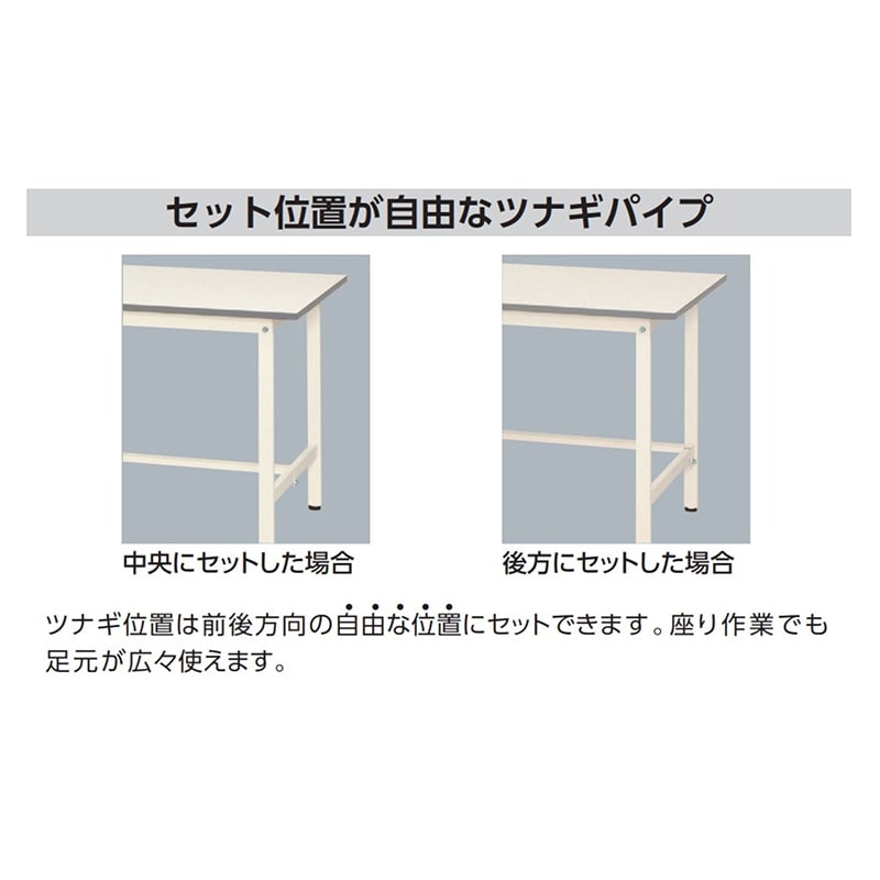 山金工業 ワークテーブル150 移動式 H1035mm 基本形 1500×900×高1035mm 1台(ご注文単位1台)【直送品】
