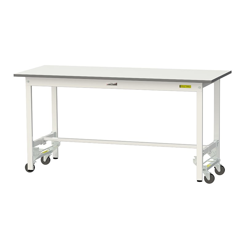 山金工業 ワークテーブル150　ワンタッチ移動タイプ H740mm　基本形 1500×600 1台（ご注文単位1台）【直送品】