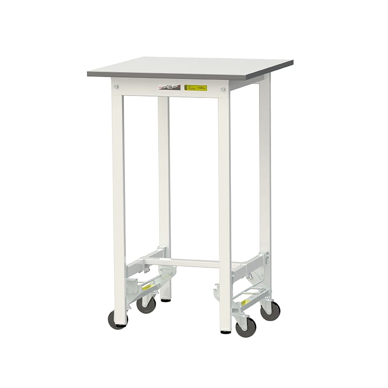 山金工業 ワークテーブル150 ワンタッチ移動タイプ H950mm 基本形 600×600 1台(ご注文単位1台)【直送品】