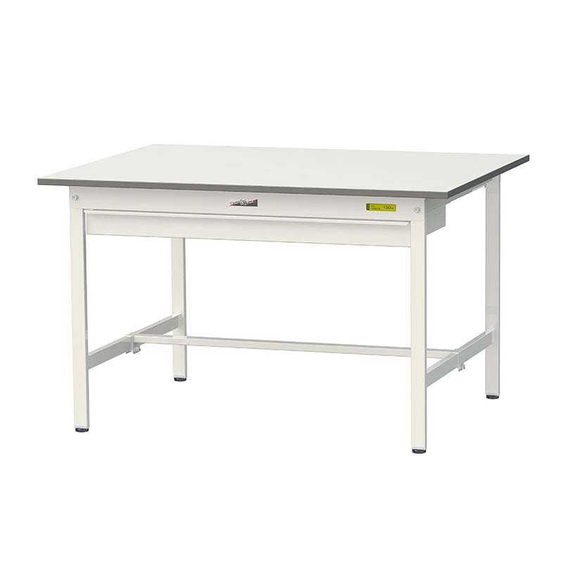 山金工業 ワークテーブル150　固定式　H740mm ワイド引出し付／基本形 1200×900 1台（ご注文単位1台）【直送品】