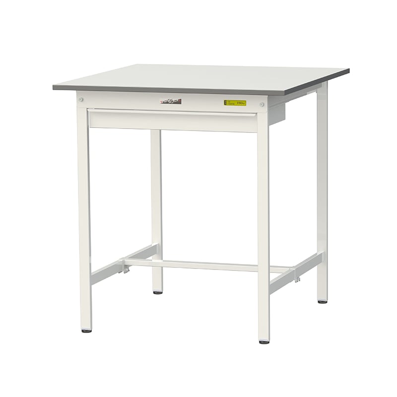 山金工業 ワークテーブル150　固定式　H950mm ワイド引出し付／基本形 900×900 1台（ご注文単位1台）【直送品】