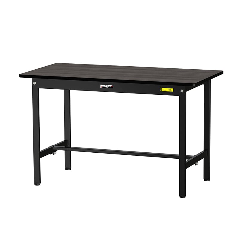 山金工業 ワークテーブル ブラック 固定式 基本形 1200×600×740 1台(ご注文単位1台)【直送品】