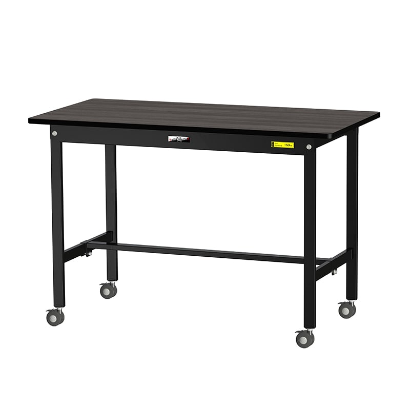 山金工業 ワークテーブル ブラック 移動式 基本形 1200×600×804 1台(ご注文単位1台)【直送品】