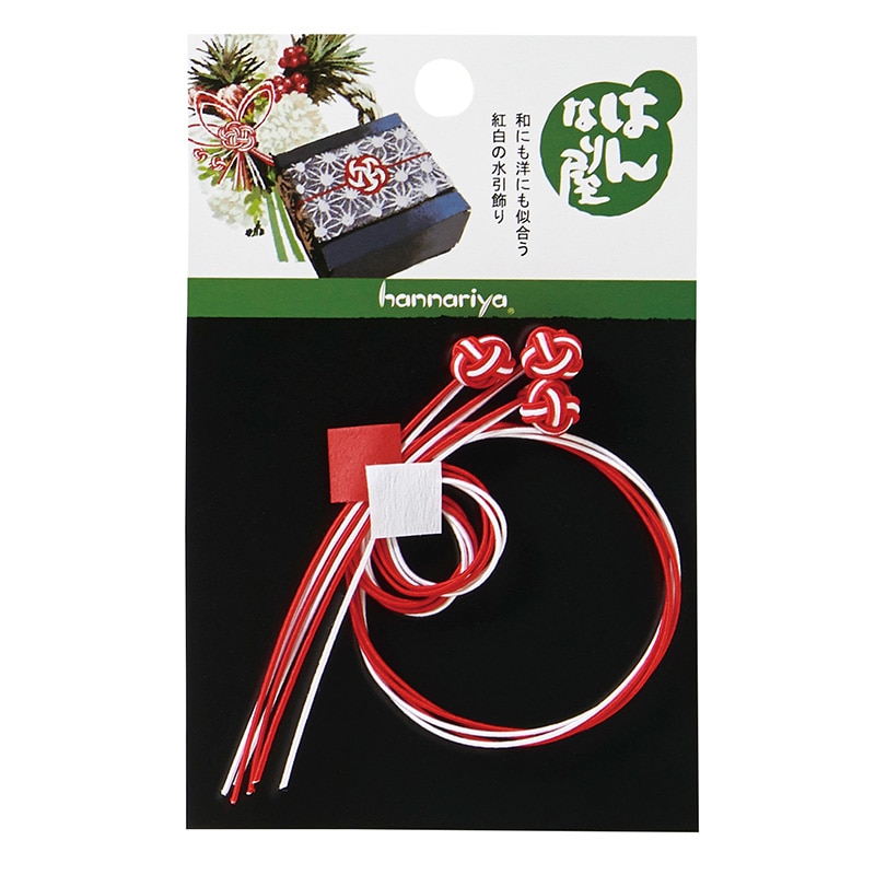 神堂 紅白水引飾り リース1P 929036 1パック(ご注文単位5パック)【直送品】