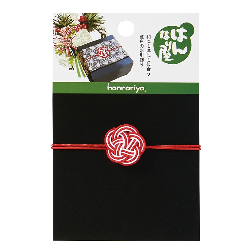 神堂 紅白水引飾り 梅飾ゴム付き 929039 1パック(ご注文単位5パック)【直送品】