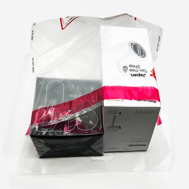 清水化学工業 免税用袋　セキュリティバッグ　底マチ付き L BG-L 50枚/束（ご注文単位8束）【直送品】