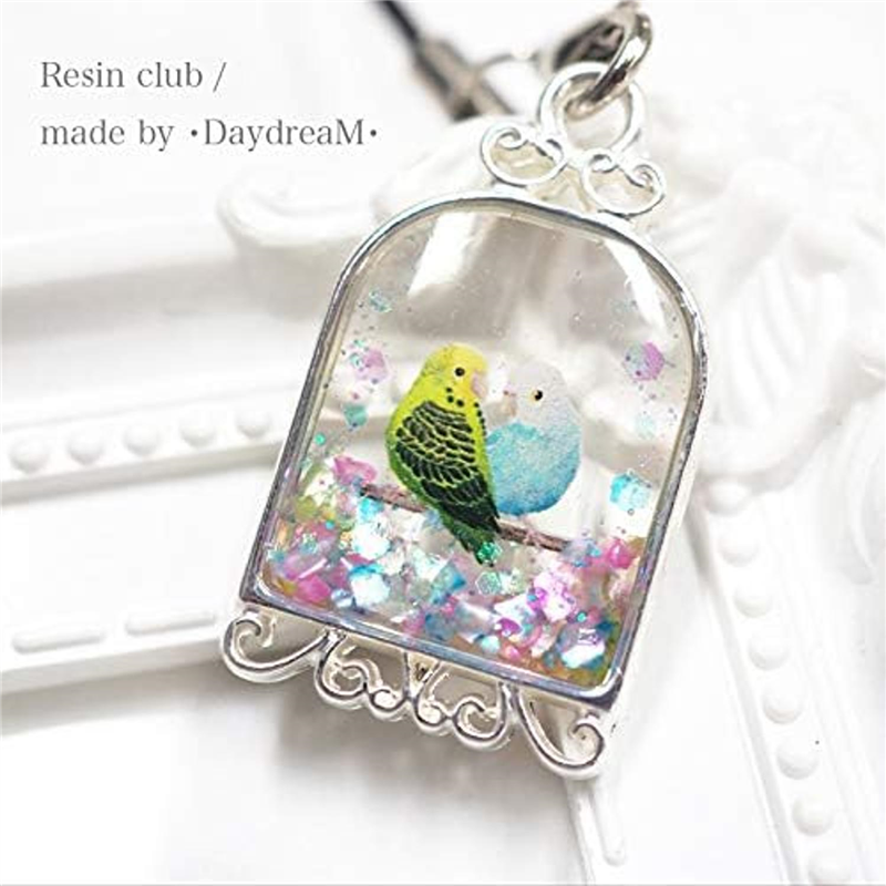 レジンクラブ 文鳥とインコ 両面 UVレジン用シールパーツ RC-BIR-101 1枚(ご注文単位1枚)【直送品】