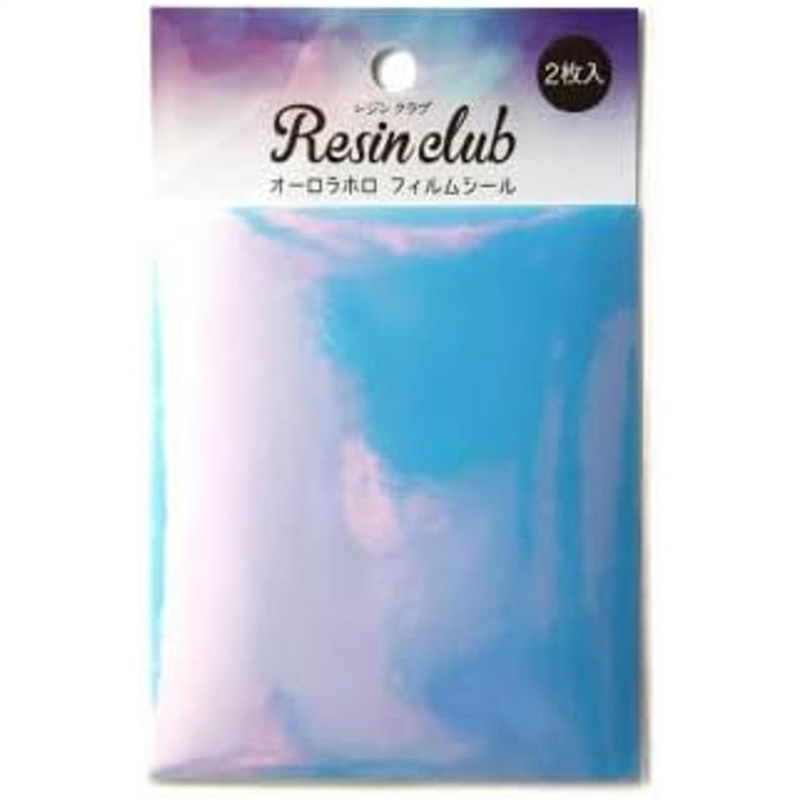 レジンクラブ UVレジン用シールパーツ ～レジンクラブ～ オーロラホロフィルムシール 両面タイプ 88mm×110mm オーロラ RC-OHL-101 1枚（ご注文単位1枚）【直送品】