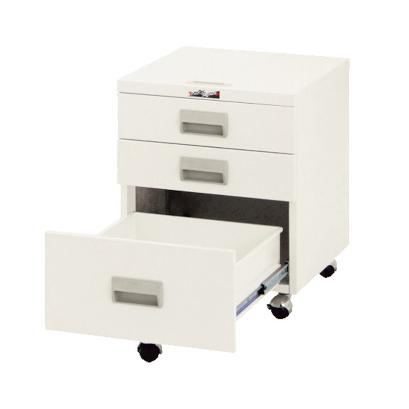 山金工業 ワークテーブル150　キャビネットワゴン 引出し3段タイプ UCW-3 1台（ご注文単位1台）【直送品】