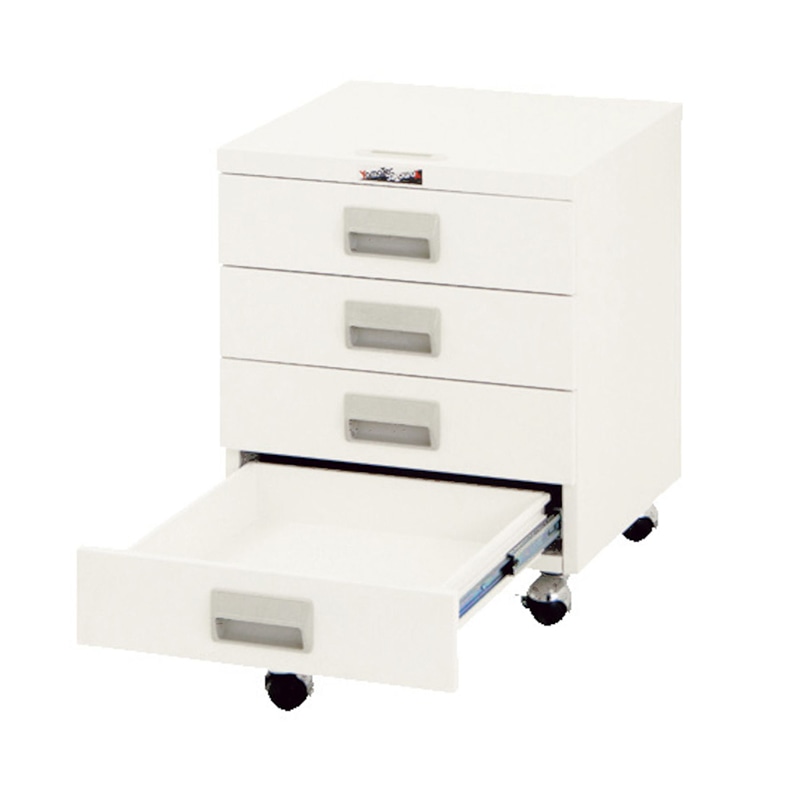 山金工業 ワークテーブル150 キャビネットワゴン 引出し4段タイプ UCW-4 1台(ご注文単位1台)【直送品】