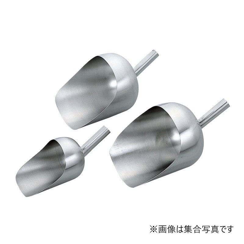 スギコ産業 18-8 粉スコップ 400mm SA0930-SH-915L 1個(ご注文単位1個)【直送品】