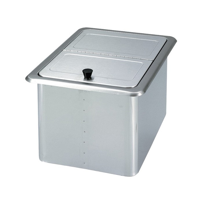 スギコ産業 アイスビン ステンレス中折タイプ 蝶番付  SA0466-SIB-40A 1個（ご注文単位1個）【直送品】