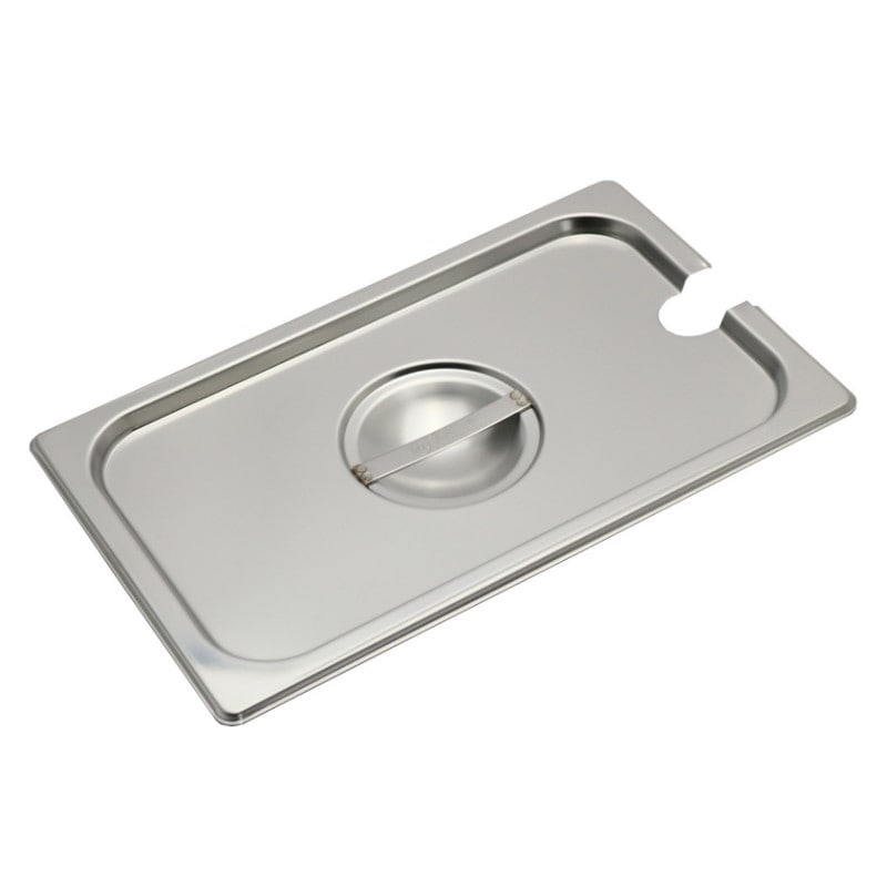 スギコ産業 18-8 スーパーデラックスパン用カバー レードル穴付 1／4 SA2104-SK-1440CN 1個（ご注文単位1個）【直送品】