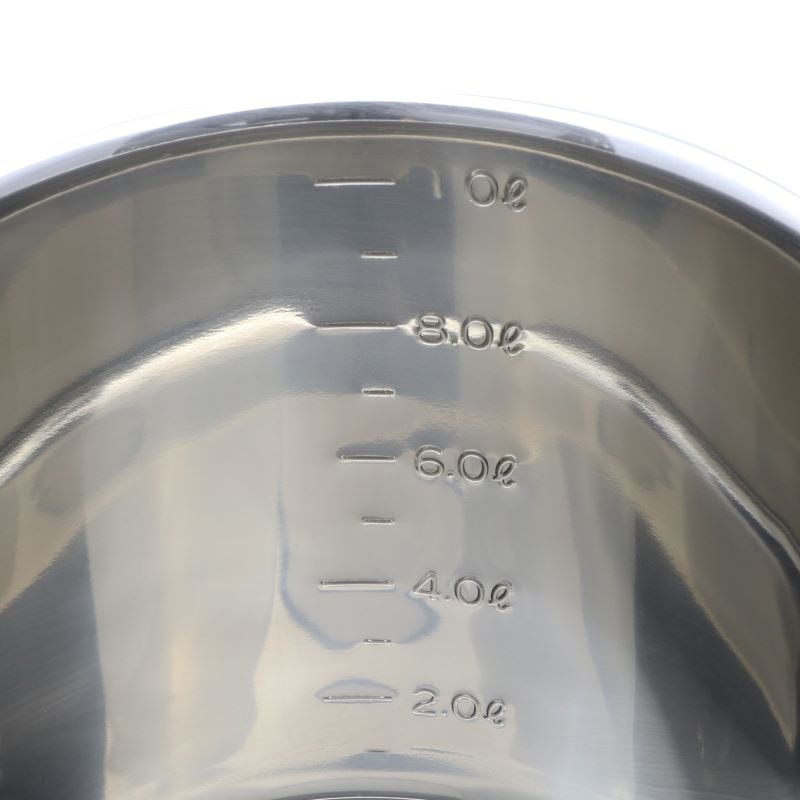 スギコ産業 キッチンポット 18-8 内蓋式 目盛付 φ240 AA0085-SH-4624D-24cm 1個（ご注文単位1個）【直送品】