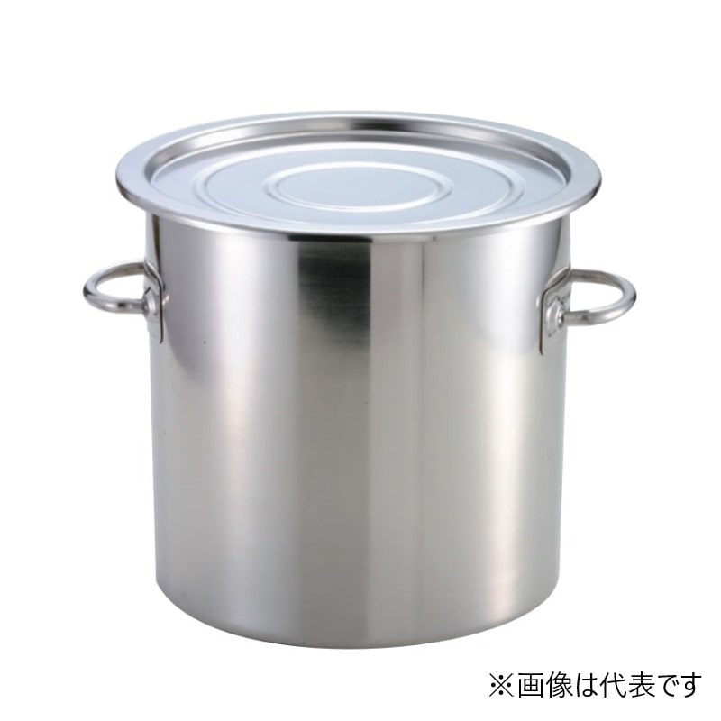 スギコ産業 18-8 テーパー型食品コンテナ フタ付 33型 20L SA2224-SH-6733 1個（ご注文単位1個）【直送品】