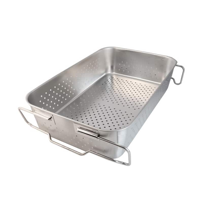 杉山工業 18-8給食バット・運搬型 穴明積み重ね取手付 SH-6038P SA1835 1個（ご注文単位1個）【直送品】