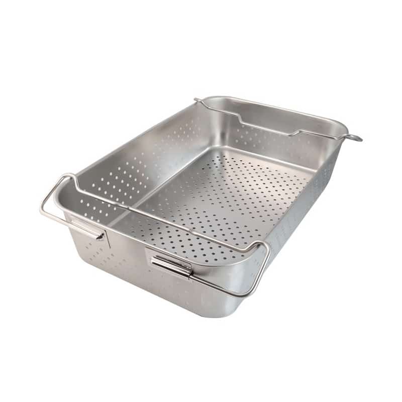 杉山工業 18-8給食バット・運搬型 穴明積み重ね取手付 SH-6038P SA1835 1個（ご注文単位1個）【直送品】