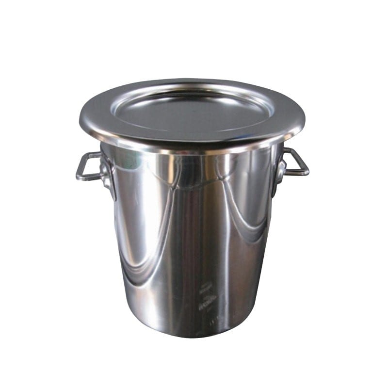 スギコ産業 18-8 テーパー型食品コンテナ フタ付 4L SA1666-SH-6704-4L 1個（ご注文単位1個）【直送品】