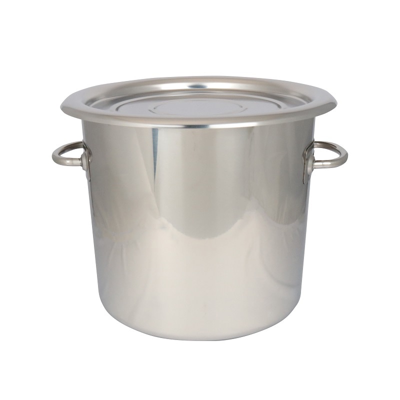 スギコ産業 18-8 テーパー型食品コンテナ フタ付 12L SA2221-SH-6712 1個（ご注文単位1個）【直送品】