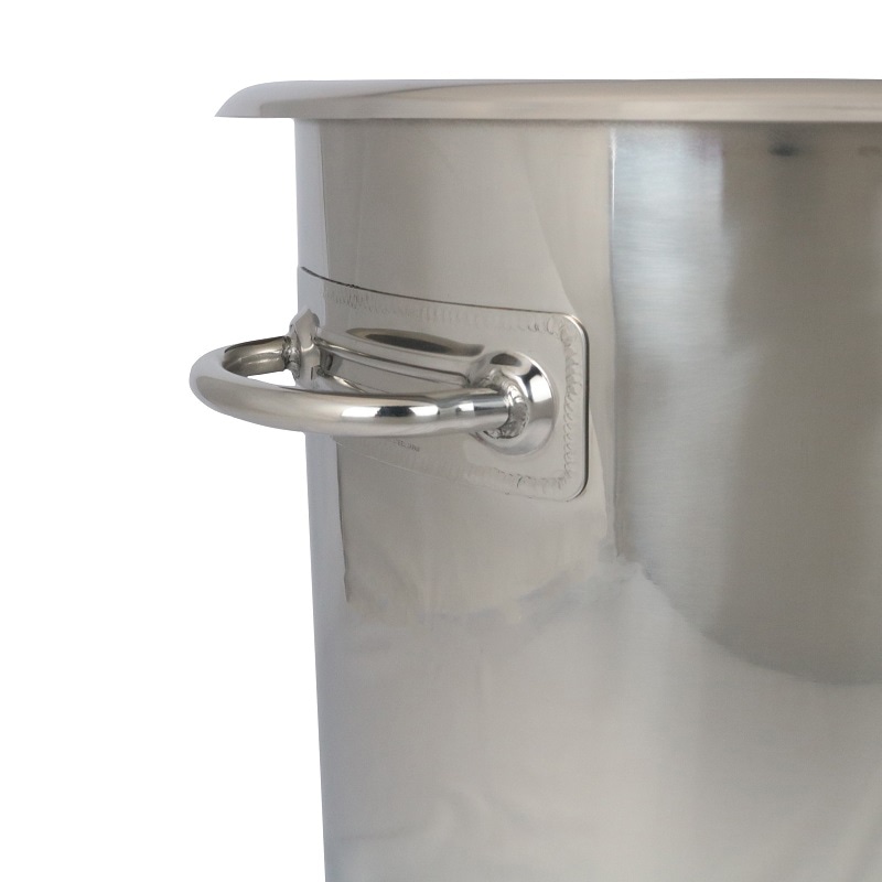 スギコ産業 18-8 テーパー型食品コンテナ フタ付 12L SA2221-SH-6712 1個(ご注文単位1個)【直送品】