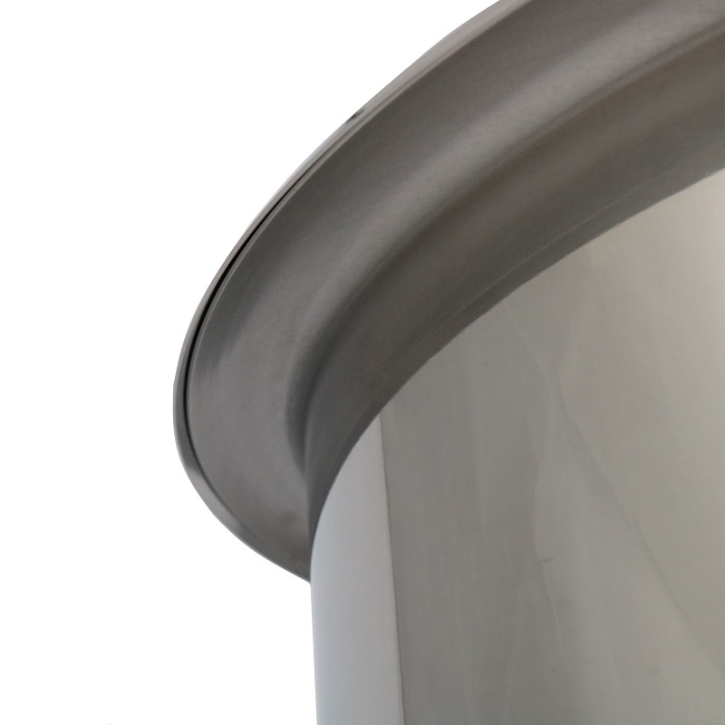 スギコ産業 18-8 テーパー型食品コンテナ フタ付 12L SA2221-SH-6712 1個(ご注文単位1個)【直送品】