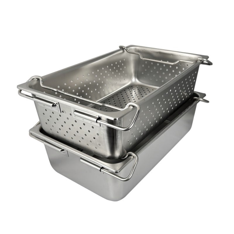 スギコ産業 18-8 給食バット 1/1サイズ H100mm SA1643-SH-1904B 1個(ご注文単位1個)【直送品】