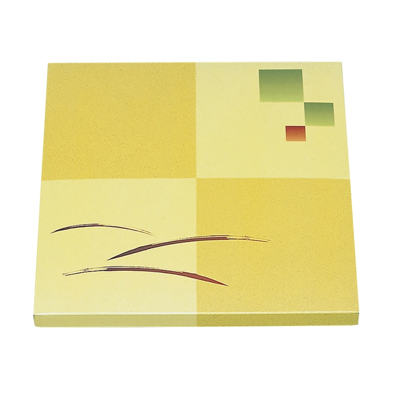 北原産業 紙ボックス弁当容器　80-80　中仕切付き 山吹／C-6黒カルプセット  25セット/袋（ご注文単位4袋）【直送品】