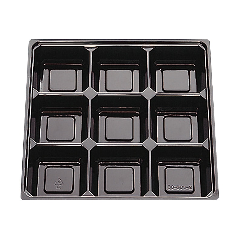 北原産業 紙ボックス弁当容器 80-80 中仕切付き 80-80深玄/C-8黒セット 25セット/袋(ご注文単位4袋)【直送品】