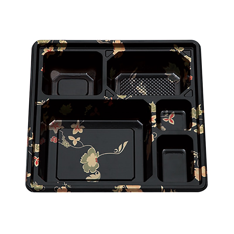 北原産業 紙ボックス二段弁当容器 70-70 朱染 睦月/はなふさセット SHU-270 25セット/包(ご注文単位2包)【直送品】