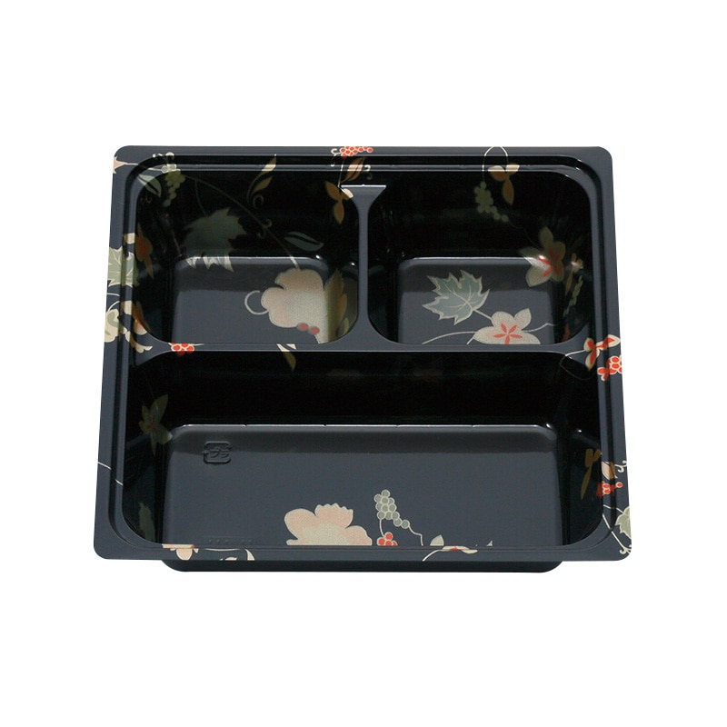 北原産業 紙ボックス二段弁当容器 50-50 こと弁 梅 睦月/はなふさセット BSDP-92001 25セット/包(ご注文単位6包)【直送品】