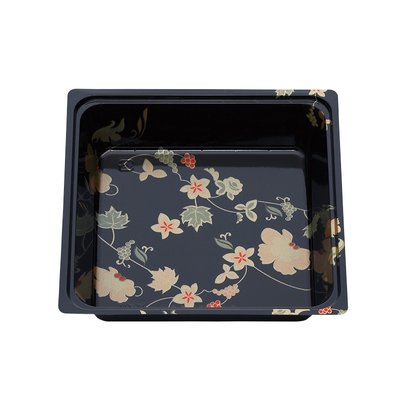 北原産業 紙ボックス二段弁当容器 50-50 こと弁 梅 睦月/はなふさセット BSDP-92001 25セット/包(ご注文単位6包)【直送品】