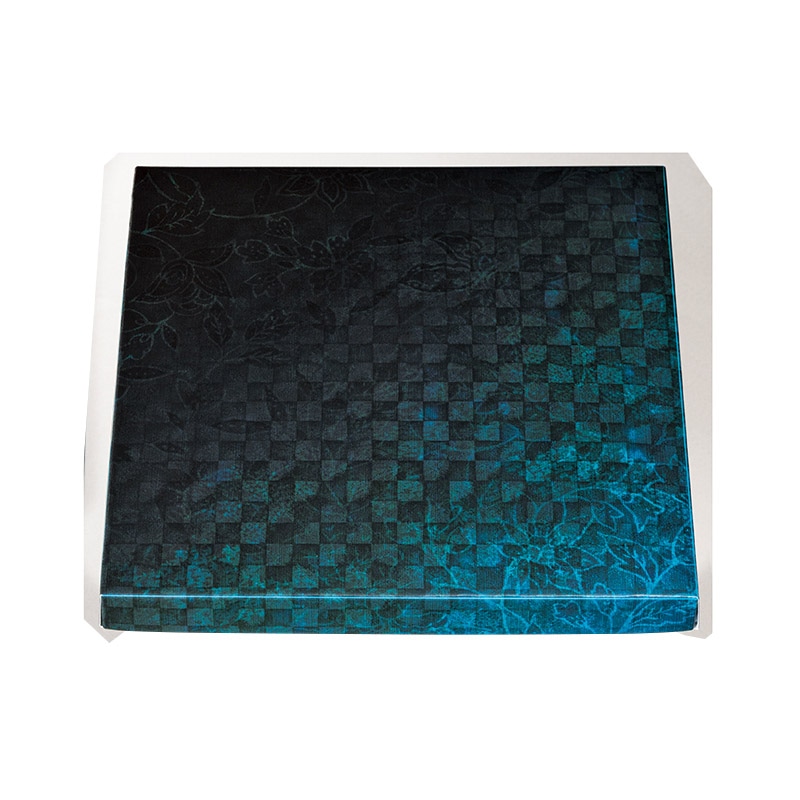 北原産業 紙ボックス二段弁当容器　55-55　こと弁 青短　睦月／はなふさセット KOTA-55 25セット/包（ご注文単位4包）【直送品】