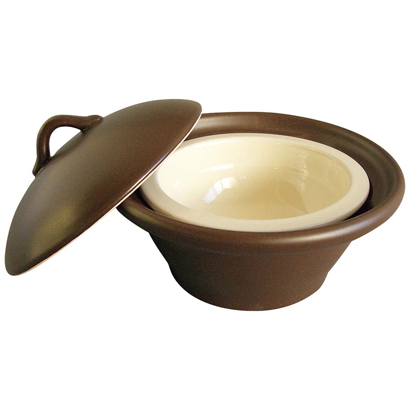 萬来鍋 丸 こげ茶 大(2~4人前用) 1個(ご注文単位1個)【直送品】