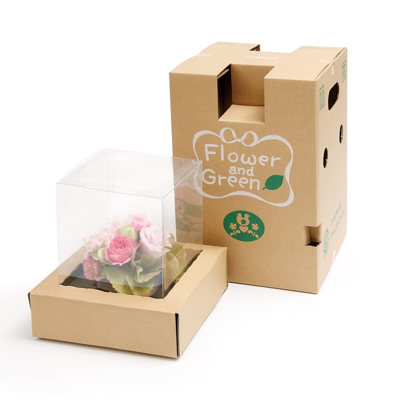 リード商事 花宅配用段ボール EB-0 1枚(ご注文単位50枚)【直送品】