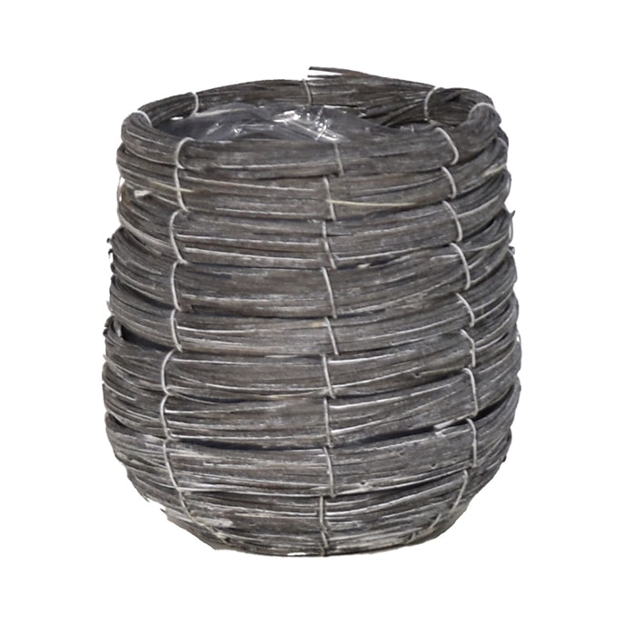 リード商事 ウッドピースラウンドバスケット S HT-138S 1個(ご注文単位1個)【直送品】