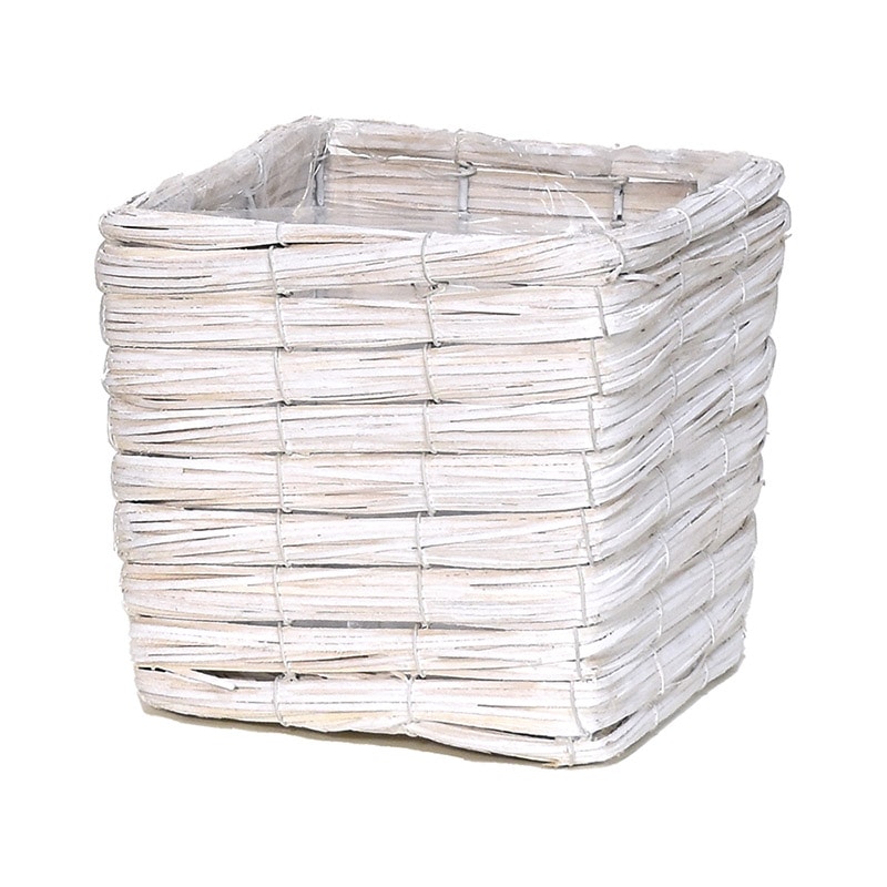 リード商事 キューブバスケット L HT-13070L ホワイト 1個(ご注文単位1個)【直送品】