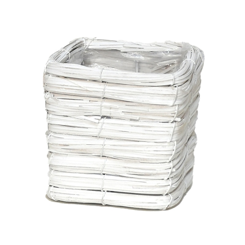 リード商事 キューブバスケット M HT-13070M ホワイト 1個(ご注文単位1個)【直送品】