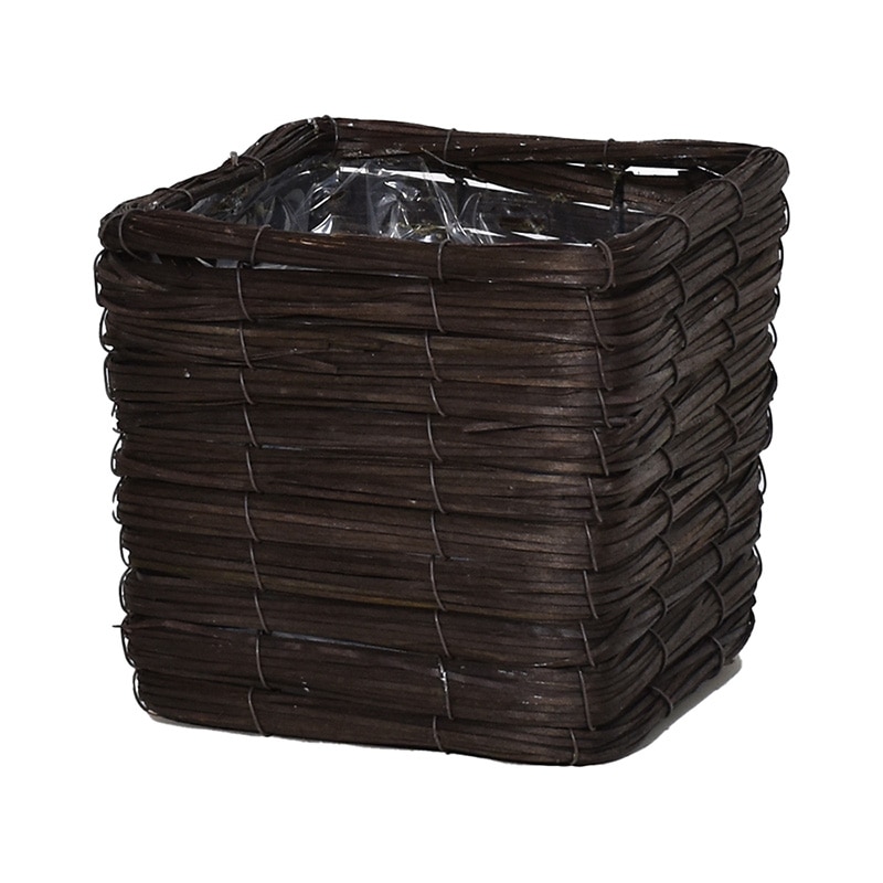 リード商事 キューブバスケット L HT-13070L ブラウン 1個(ご注文単位1個)【直送品】