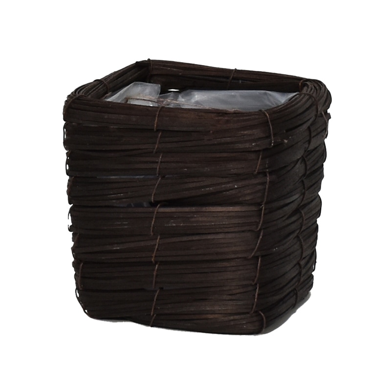 リード商事 キューブバスケット M HT-13070M ブラウン 1個(ご注文単位1個)【直送品】