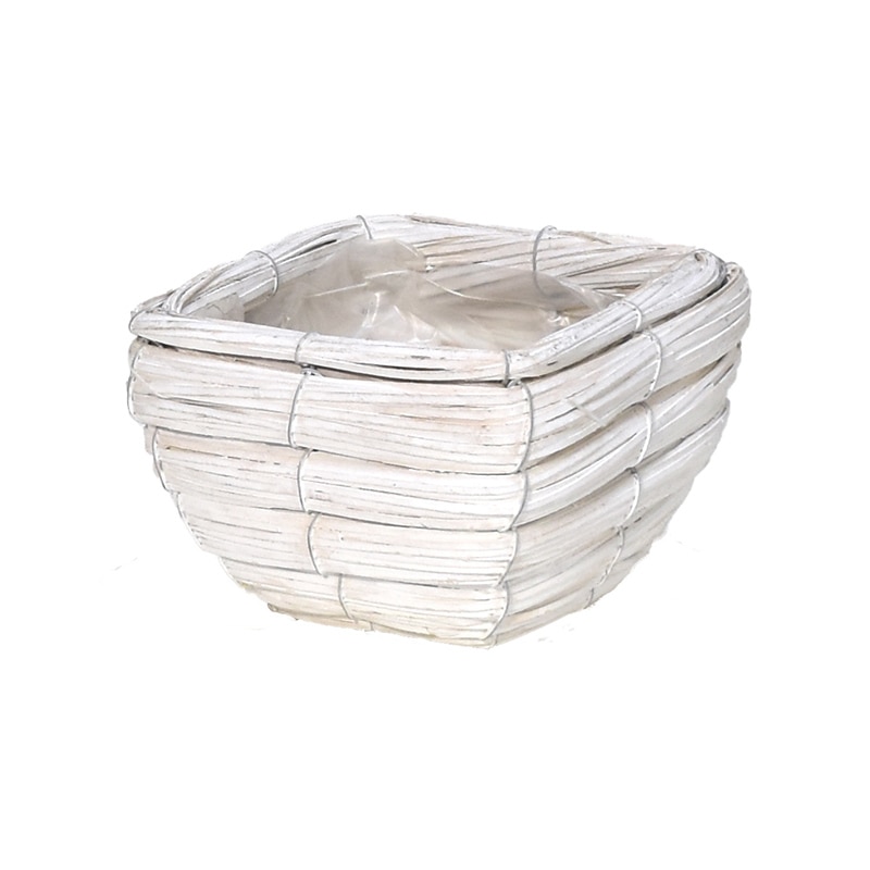 リード商事 スクエアボウルバスケット S HT-13280S ホワイト 1個(ご注文単位1個)【直送品】