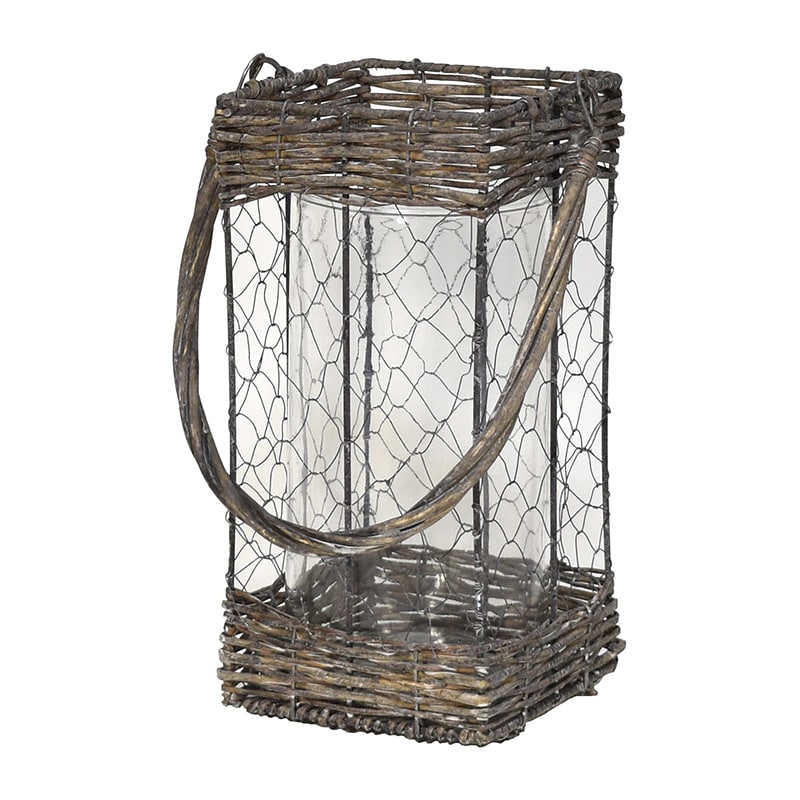 リード商事 ワイヤー&グラスランターン HT-11384 1個(ご注文単位1個)【直送品】