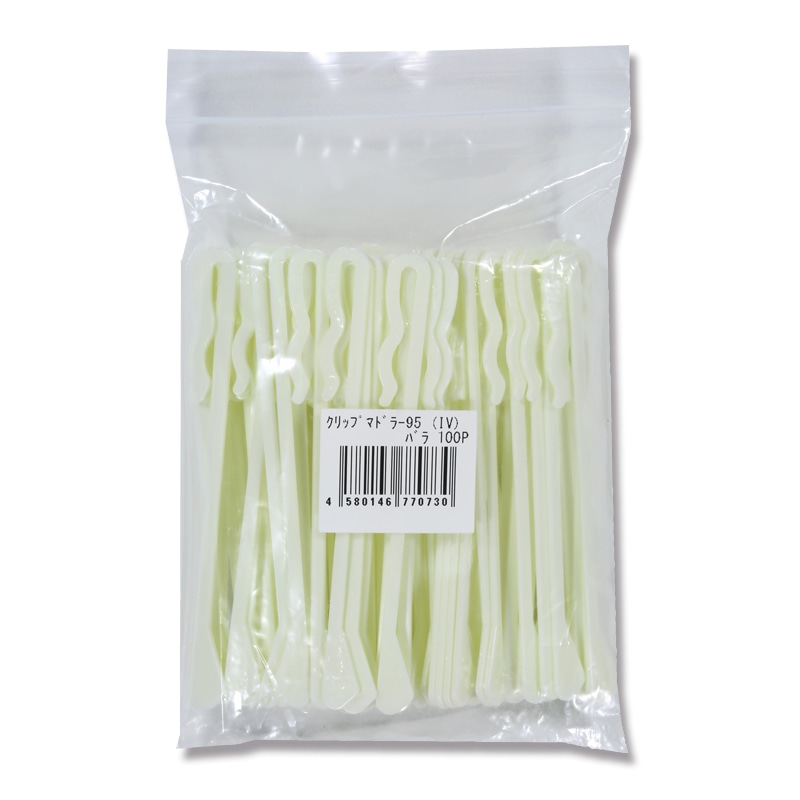 ホウケン産業 クリップマドラー 9.5cm バラ アイボリー 100本/袋