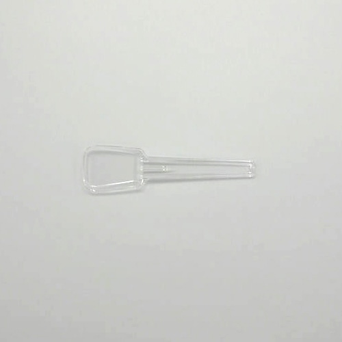 ホウケン産業 プラスチック角スプーン　74 5連　透明 1000本/袋（ご注文単位10袋）【直送品】