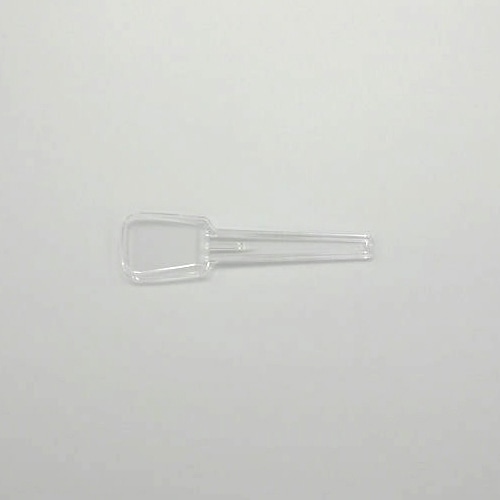 ホウケン産業 プラスチック角スプーン　74 バラ　透明 1000本/袋（ご注文単位10袋）【直送品】