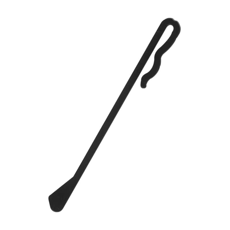 ホウケン産業 クリップマドラー 9.5cm バラ 黒 100本/袋