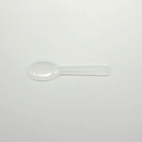 ホウケン産業 プラスチックスプーン　85mm 10連　半透明 1000本/袋（ご注文単位10袋）【直送品】