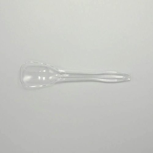 ホウケン産業 プラスチックアイススプーン　12cm 単袋　透明 100本/袋（ご注文単位50袋）【直送品】