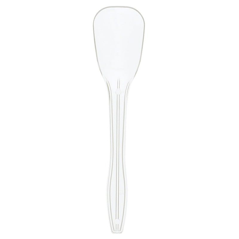 ホウケン産業 プラスチックアイススプーン 120 バラ 透明 100本/袋