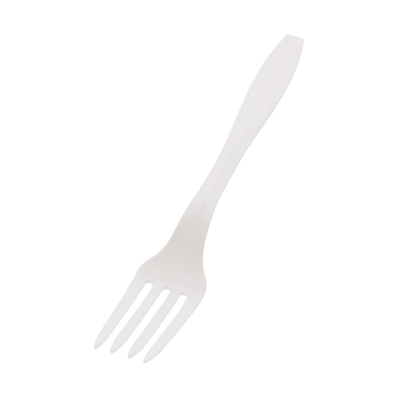 ホウケン産業 バイオプラフォーク 16cm ナチュラル (個包装) 100本/袋