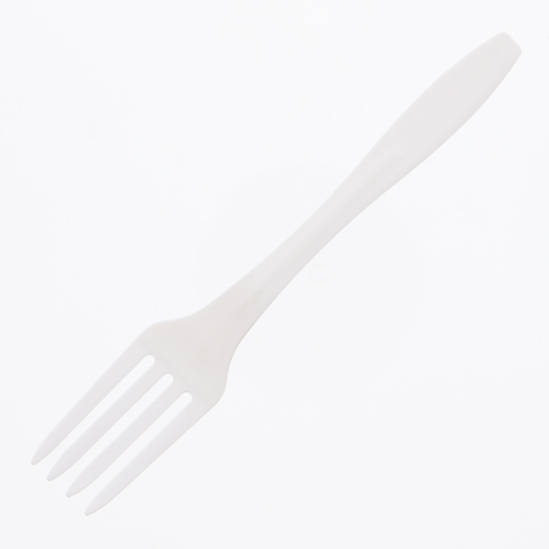 ホウケン産業 バイオプラフォーク 16cm ナチュラル (個包装) 100本/袋